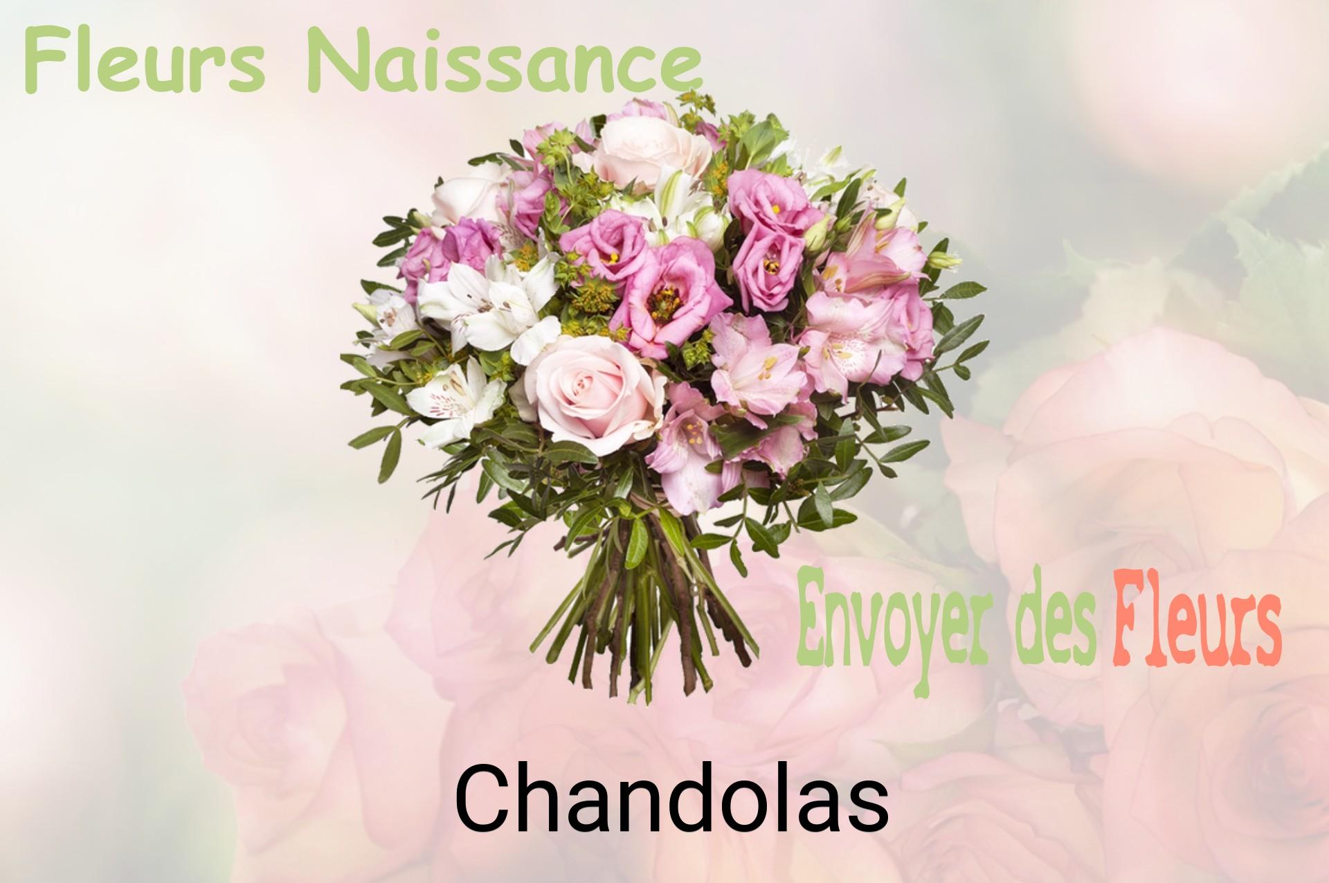 Bouquet de fleurs de naissance livré à Chandolas